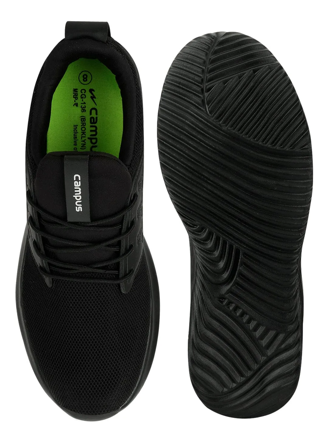 BROKLYN Black Men's Running Shoes