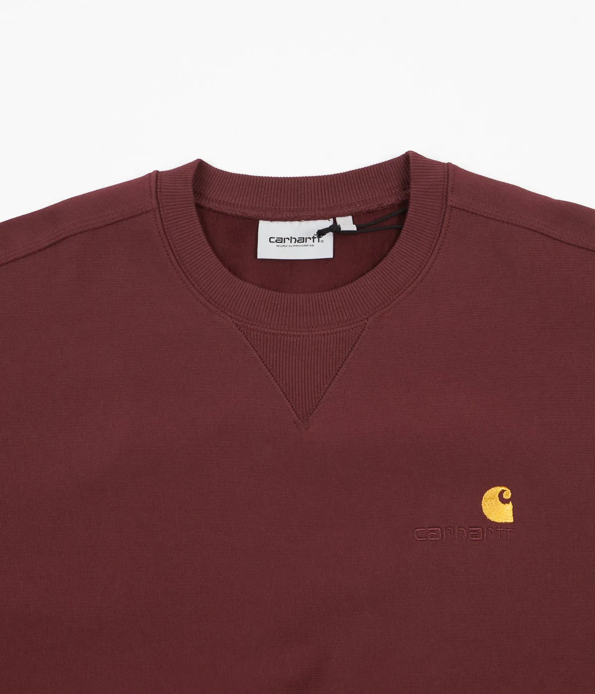 Carhartt American Script Crewneck Sweatshirt - Bordeaux