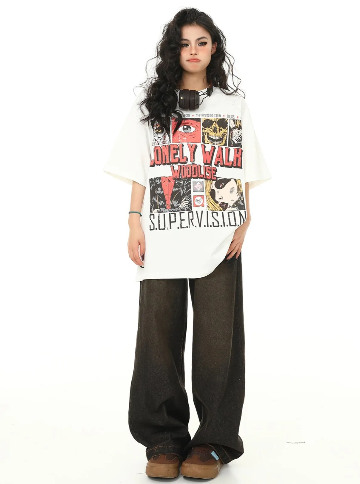 Casual Retro Print Trendy T-Shirt