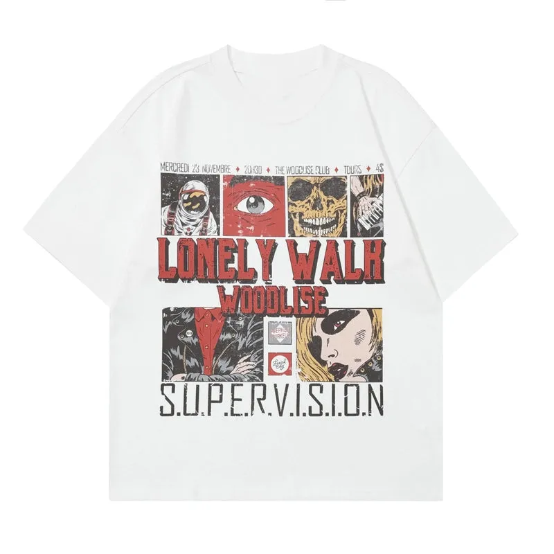 Casual Retro Print Trendy T-Shirt