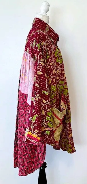 Designer Specialty Tunic is Versatile: Coat, Coverup, or Top (Purple )