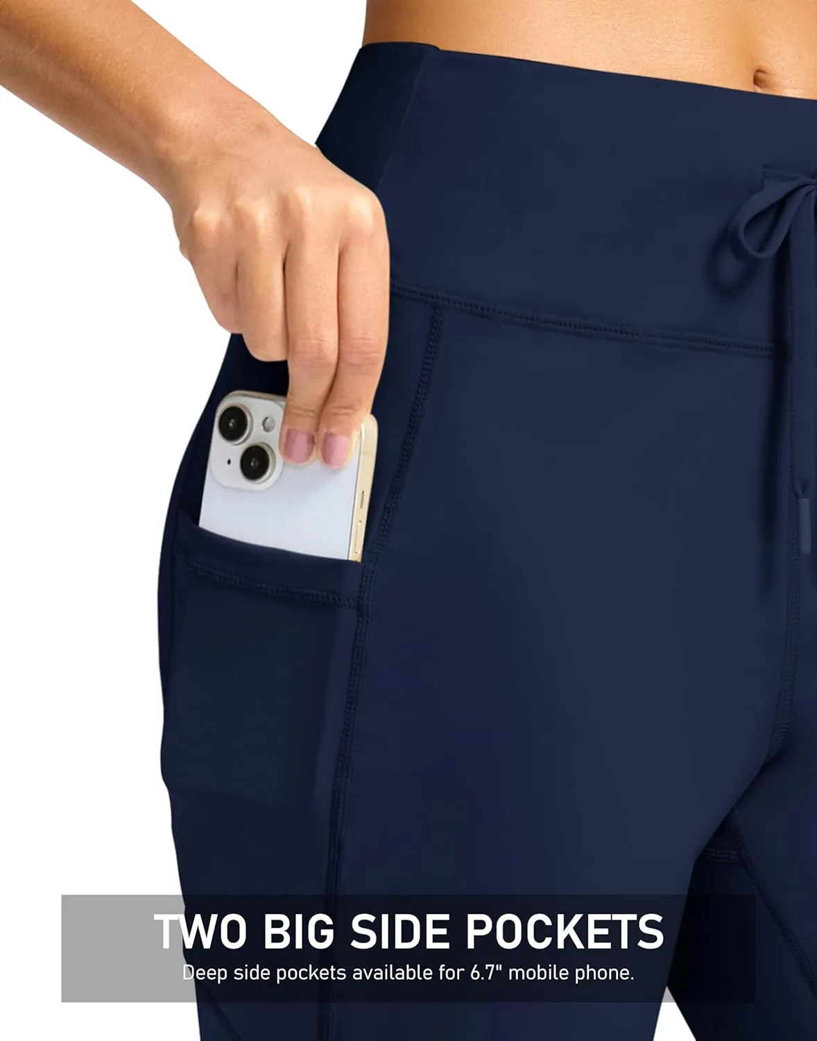 G Gradual Yoga Capri Pants for Women with Pockets High Waist Capris Leggings Tummy Control Straight Workout Summer Crop Pants