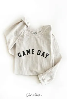 GAME DAY Thermal Vintage Pullover - Dusty Vanilla