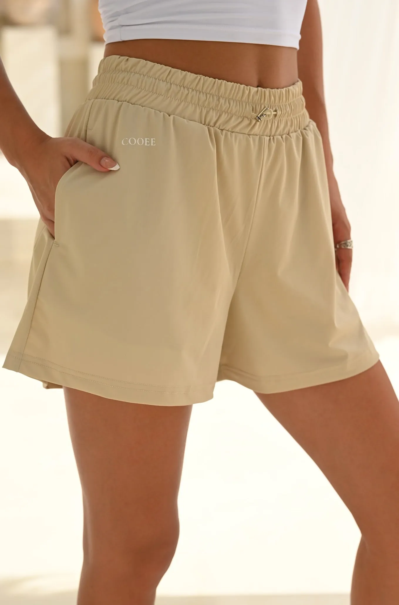 Gigi Motion Flex Shorts - Sand