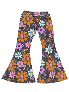 Girls Halloween Bell Bottoms - Spooky Cute