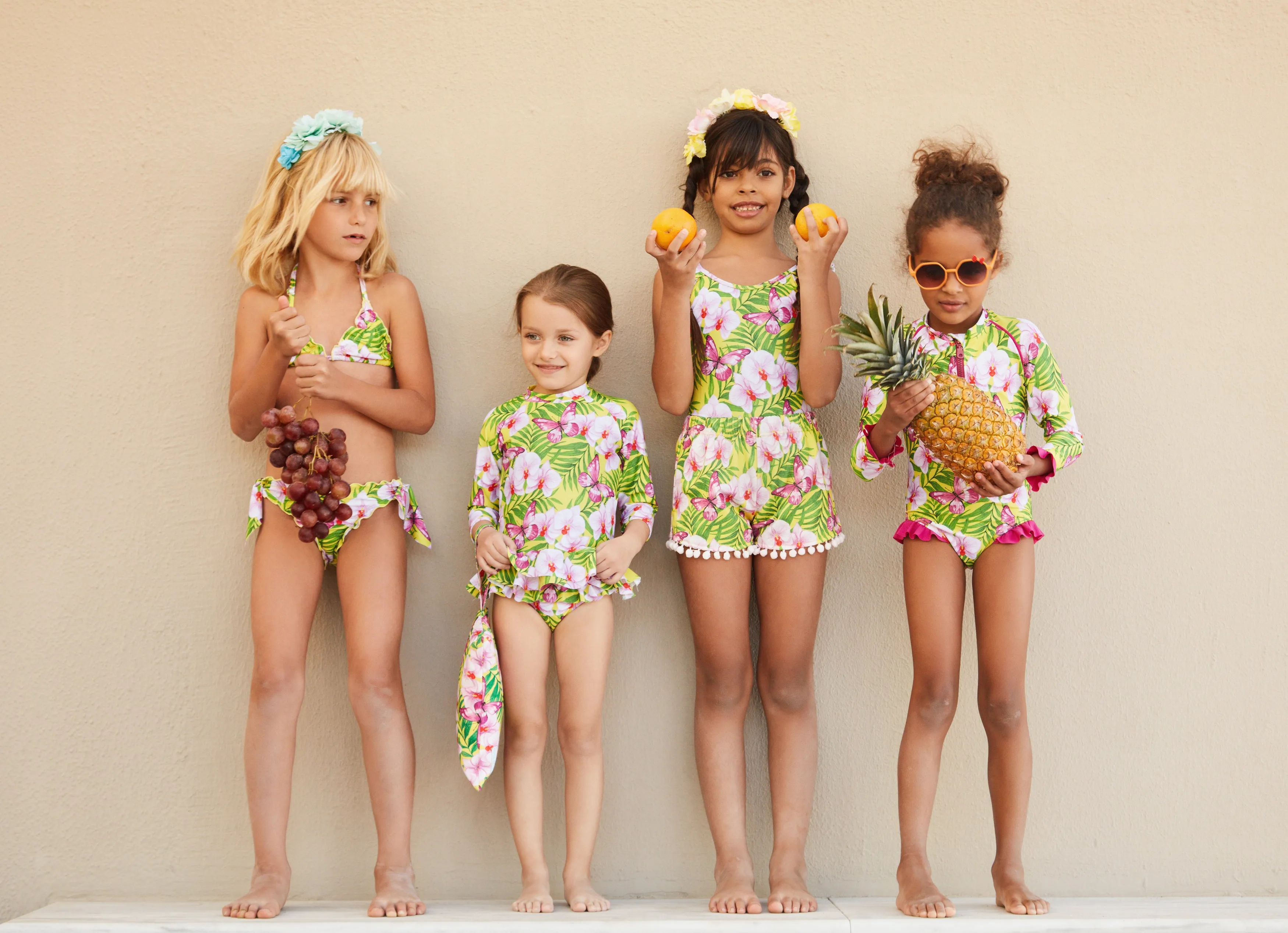 GIRL'S SHORTS ORCHIDS