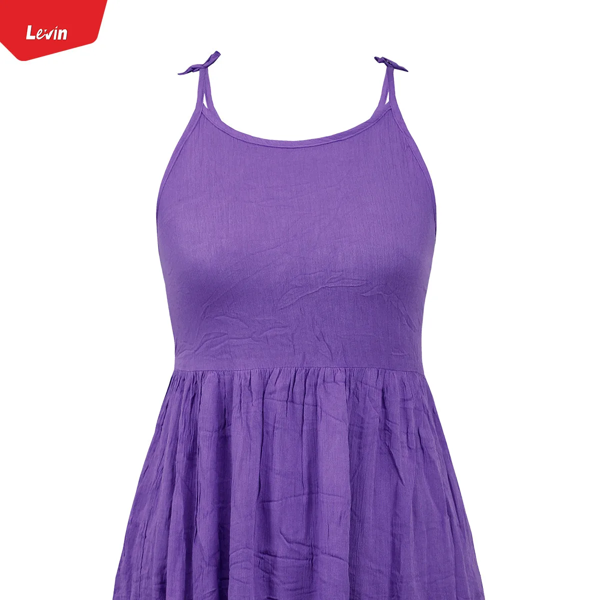 Girl’s Summer Sleeveless High Waist Cami Dress