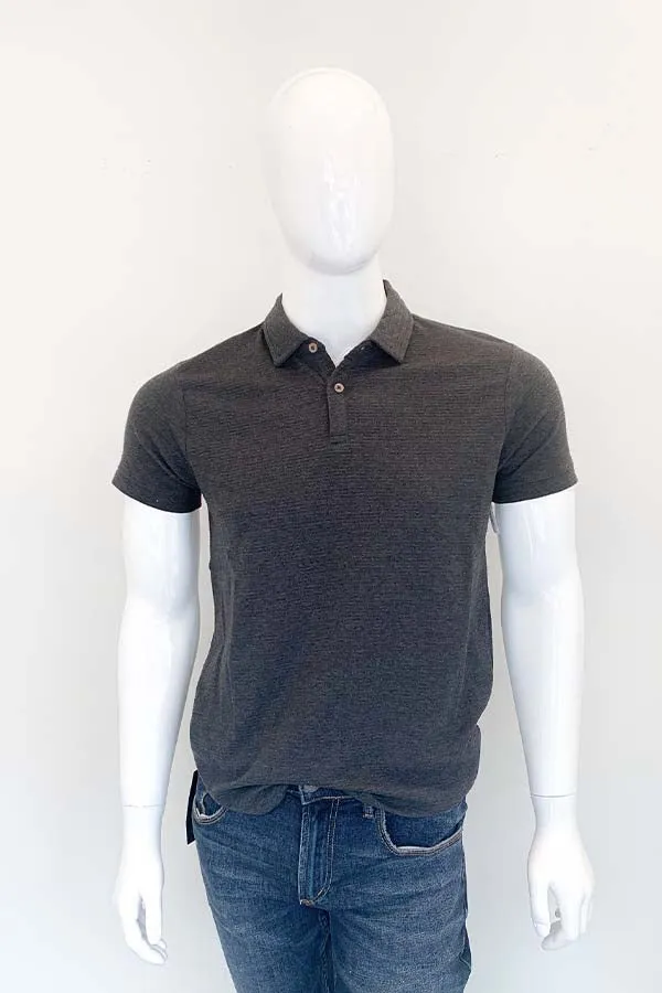 HEDGE Ribbed Knit Polo