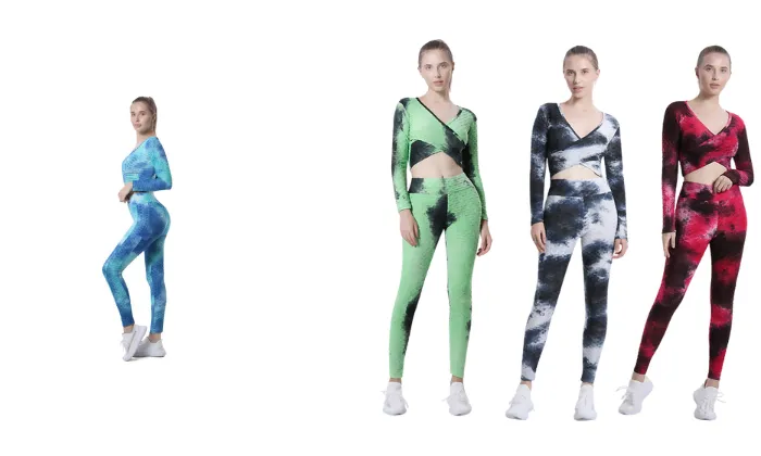 Hip Tie-dye Hip-lifting Sports Suit