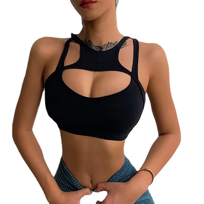 Hollow sport bra