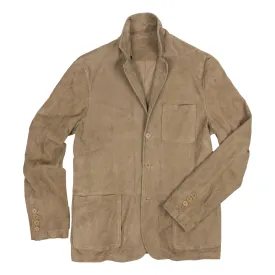 Italian Suede Leather Blazer