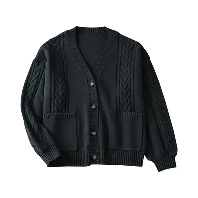 JK winter fluffy warm uniform cardigan