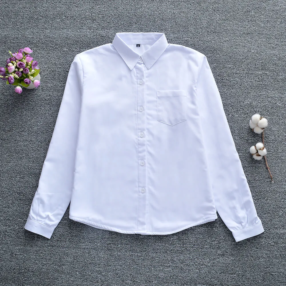 JK winter warm fleece uniform blouse