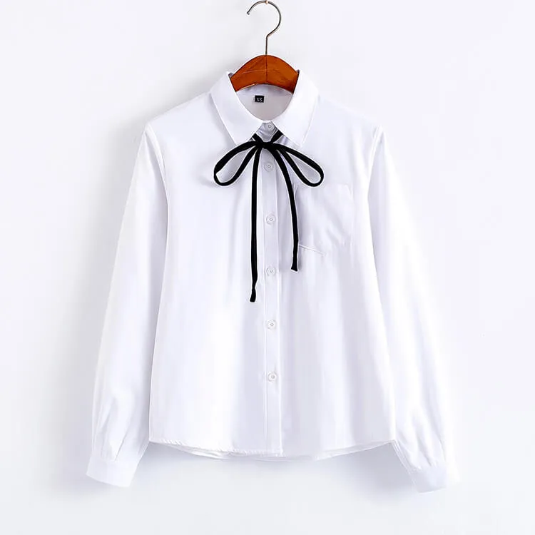 JK winter warm fleece uniform blouse