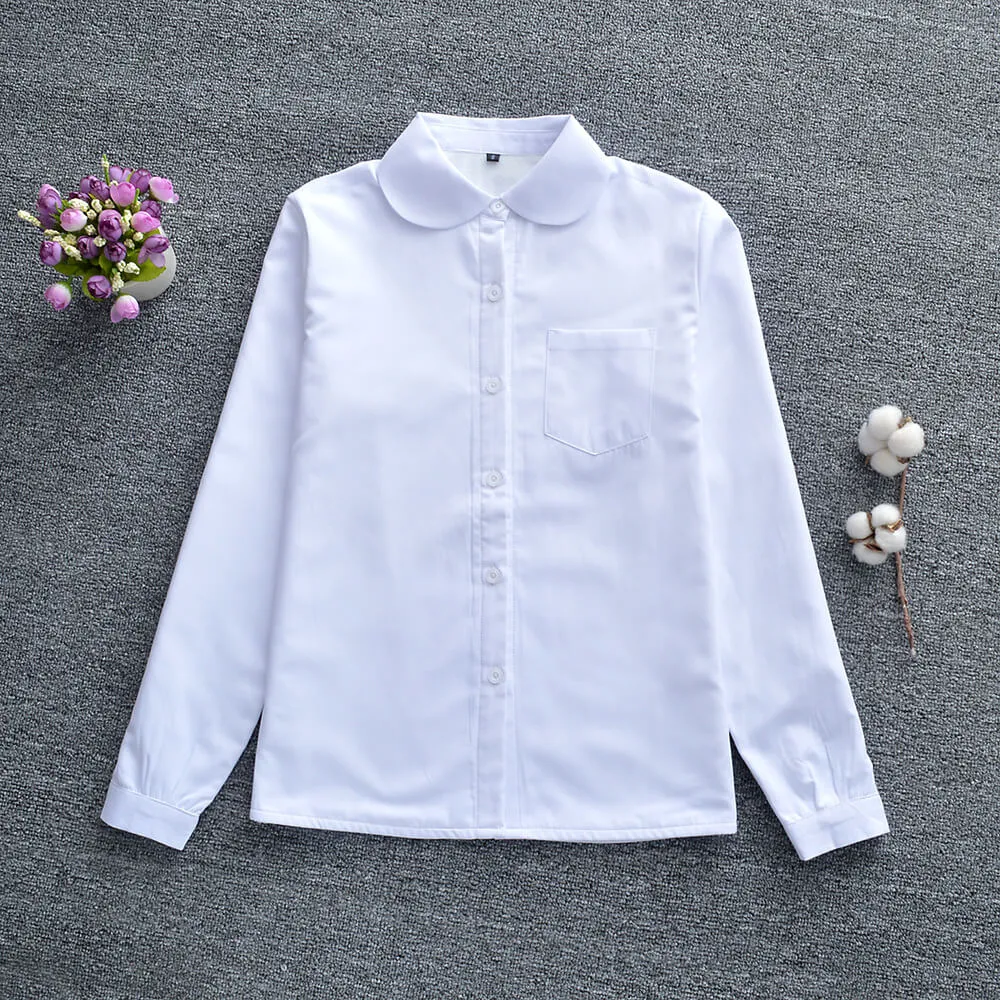JK winter warm fleece uniform blouse