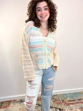 Lightweight Ocean Breeze Button Down Cardigan