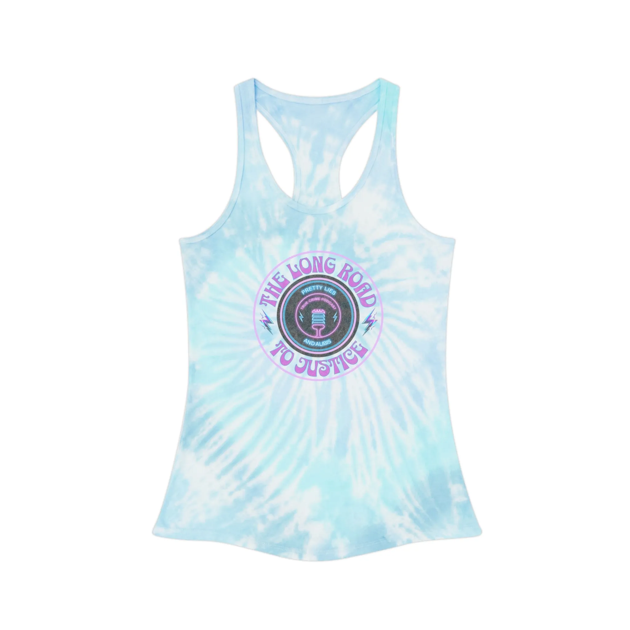 Long Road To Justice Tie Dye Racerback Tank Top