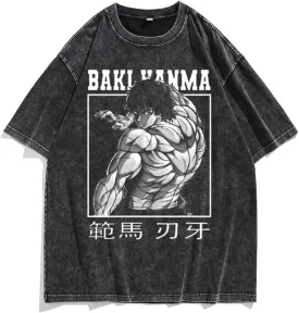 Men's 90s Vintage Anime Graphic Shirts Summer Casual Hip Hop Tee Streetwear Harajuku Top Tshirt Y2K Tops