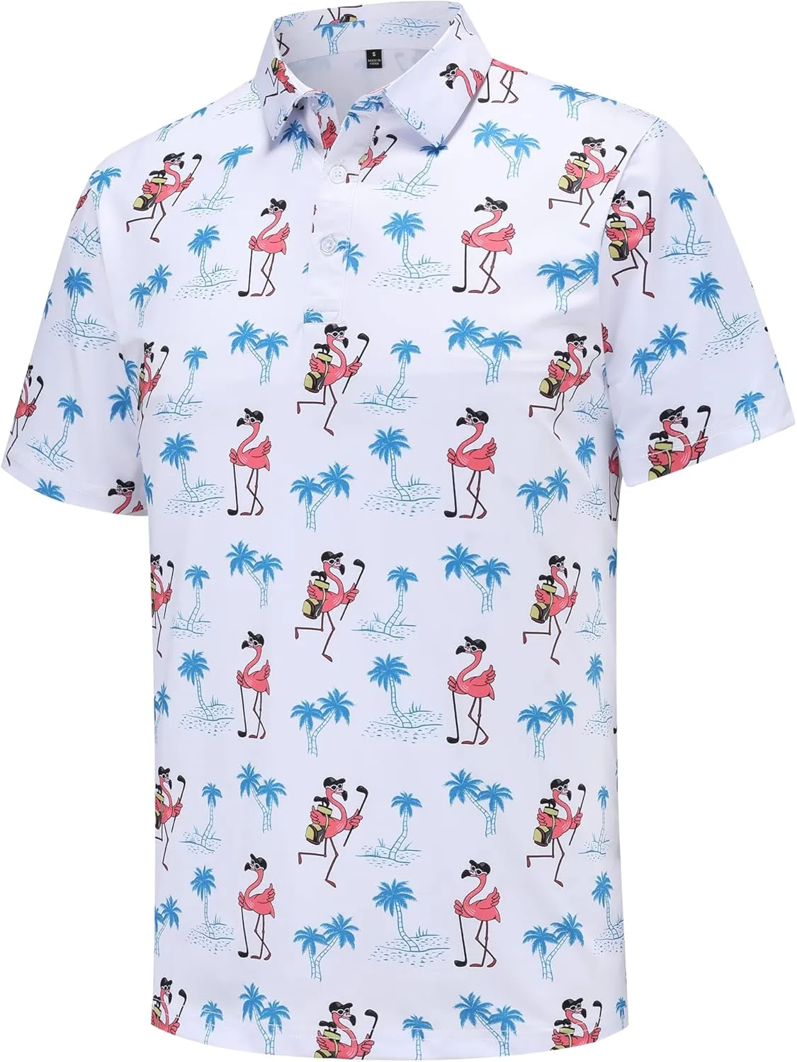 Men's Golf Polo Shirts Short Sleeve Performance Moisture Wicking Quick Dry Golf Shirts for Men