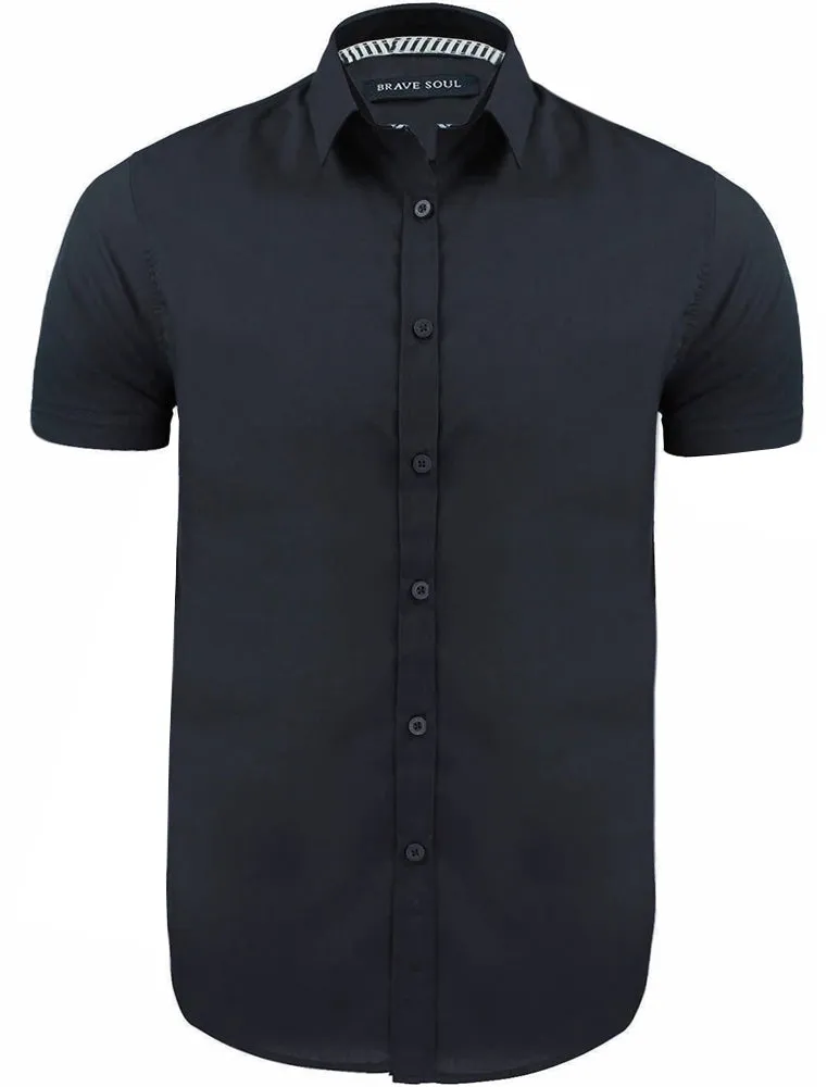 Mombassa Short Sleeve Button Down Shirt in Navy