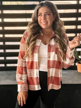 Morning Glow Athleisure Flannel, Clay