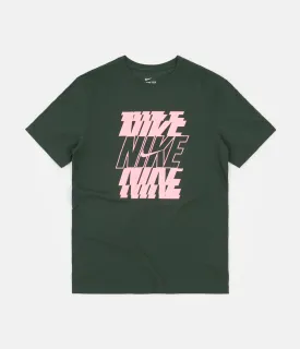 Nike Swoosh Block 12MO T-Shirt - Galactic Jade / Arctic Punch