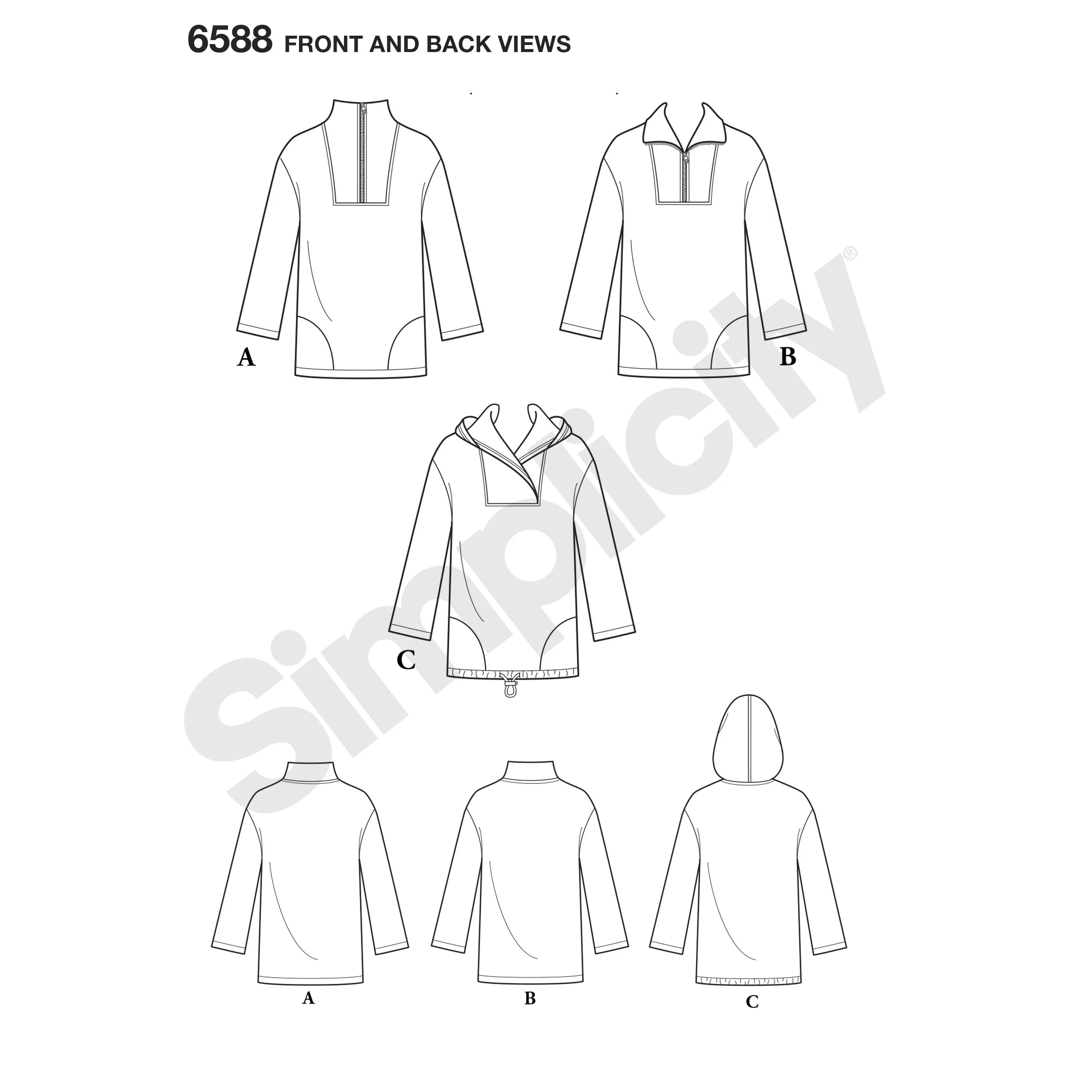 NL6588 Unisex Tops sewing pattern