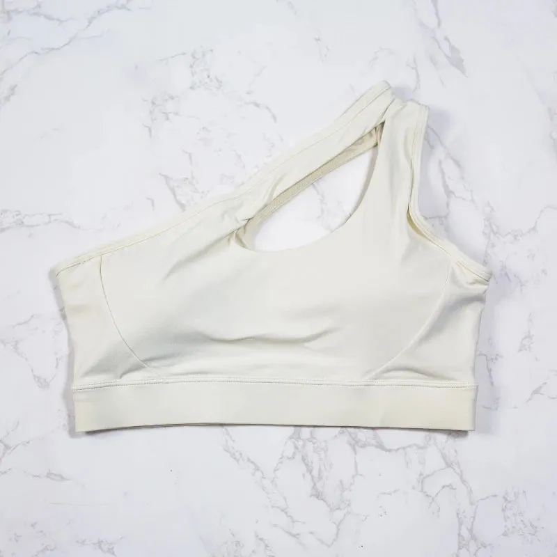 One-Shoulder Sports Bra – Asymmetrical Yoga & Fitness Top