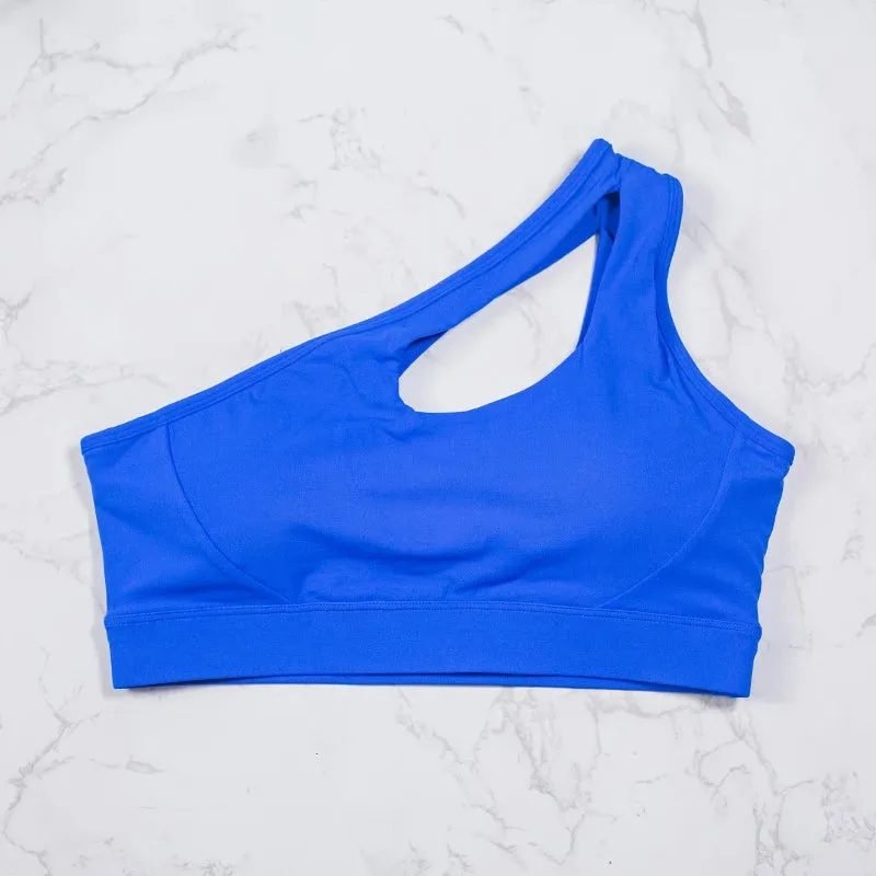 One-Shoulder Sports Bra – Asymmetrical Yoga & Fitness Top