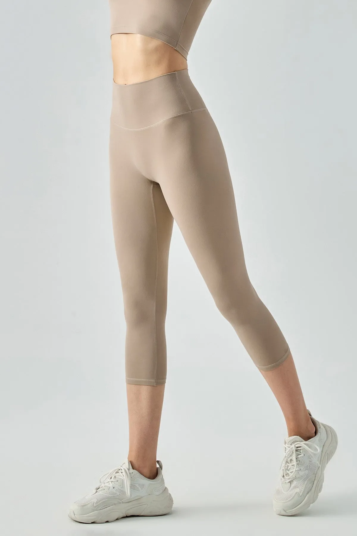 Open Back Sports Bra & Capri Legging Activewear Set