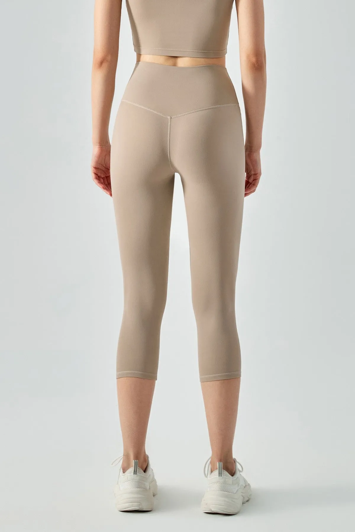 Open Back Sports Bra & Capri Legging Activewear Set