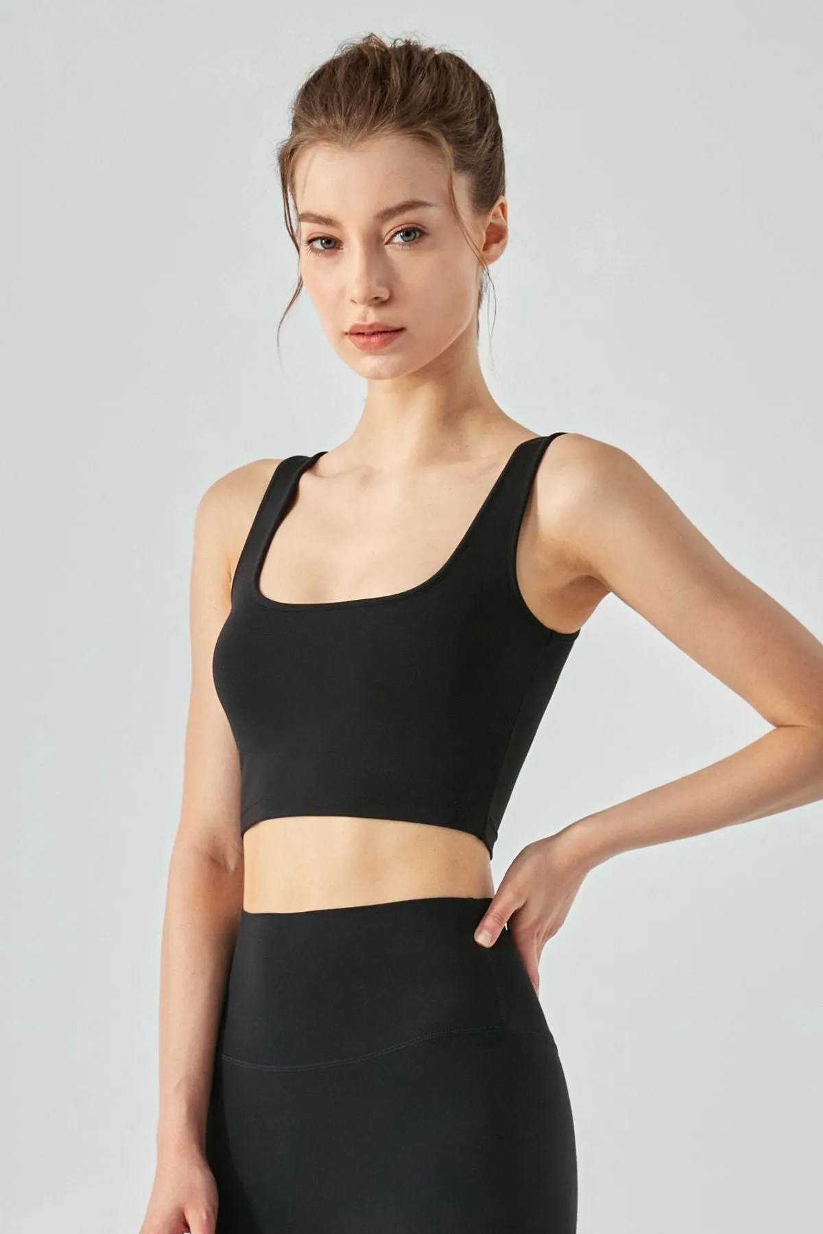 Open Back Sports Bra & Capri Legging Activewear Set