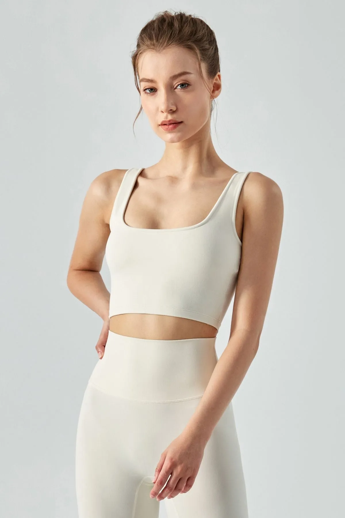 Open Back Sports Bra & Capri Legging Activewear Set