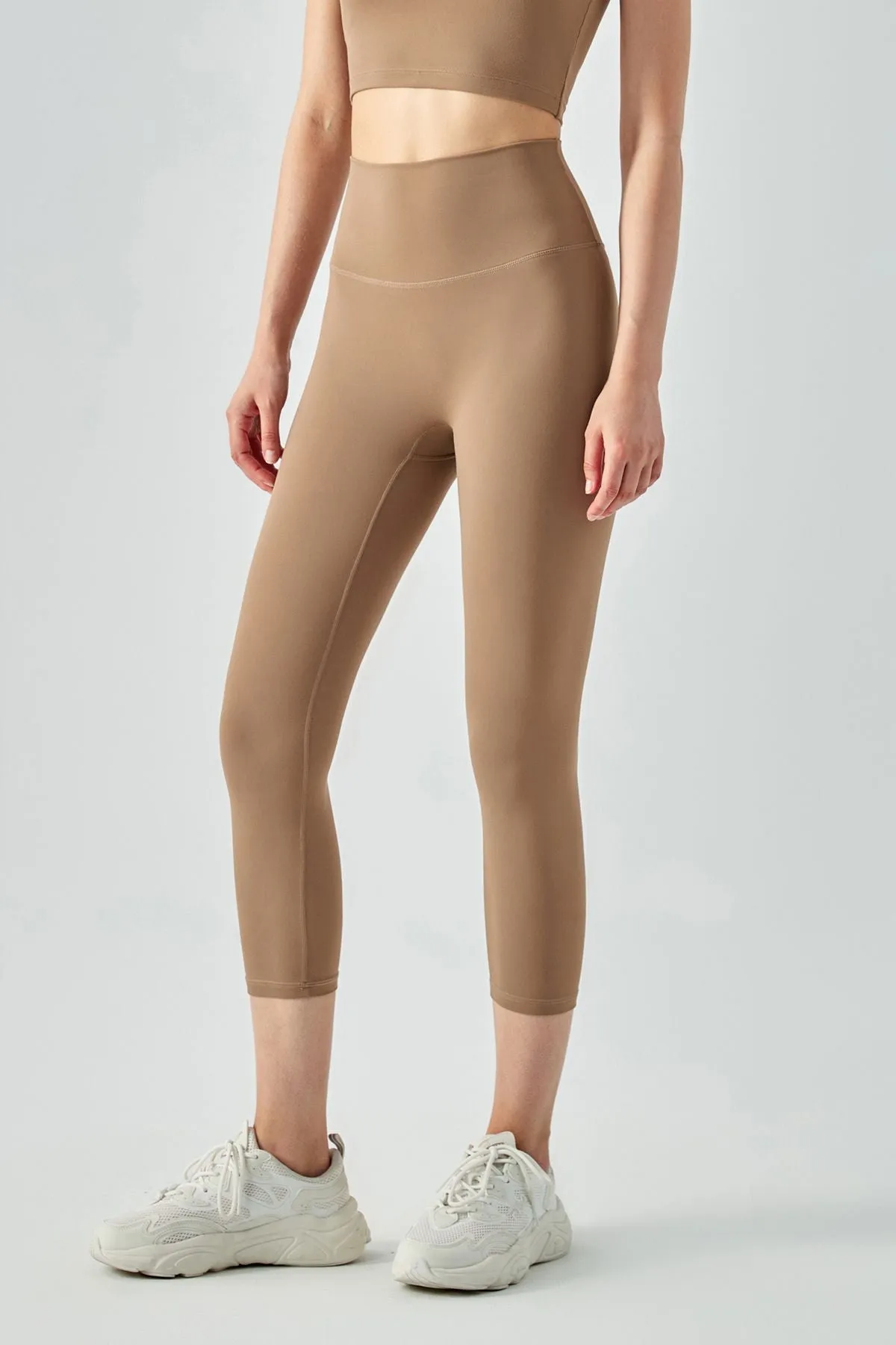 Open Back Sports Bra & Capri Legging Activewear Set
