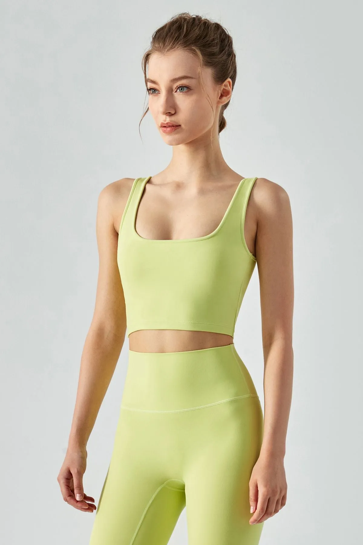 Open Back Sports Bra & Capri Legging Activewear Set
