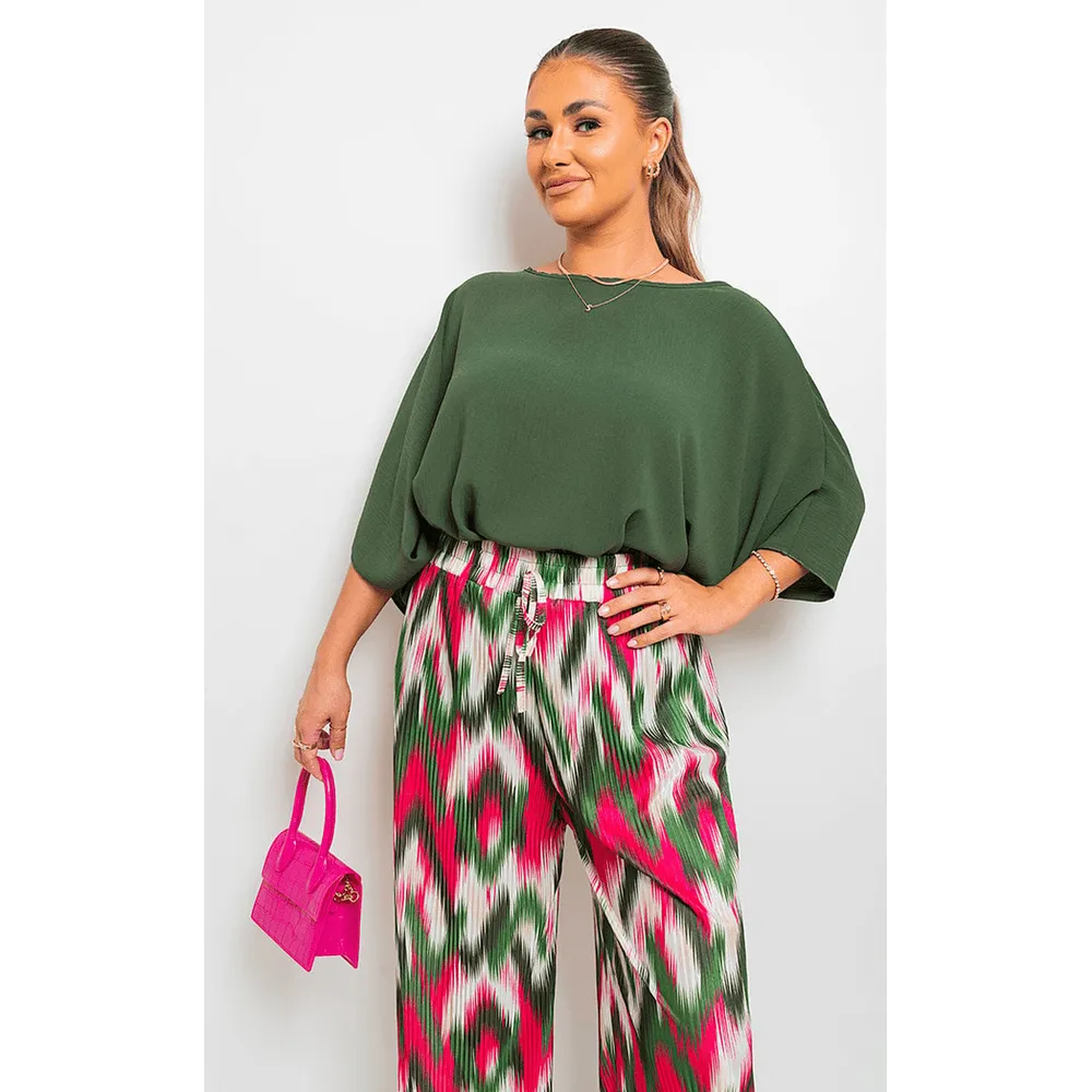 Oversized Batwing Sleeve Casual Tops