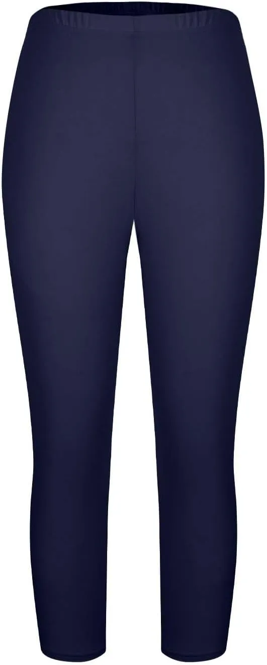 Plus Size Capri Leggings for Women Tummy Control Stretchy Yoga Pant Elastic Waist Workout Pants Sporty Travel Outfits