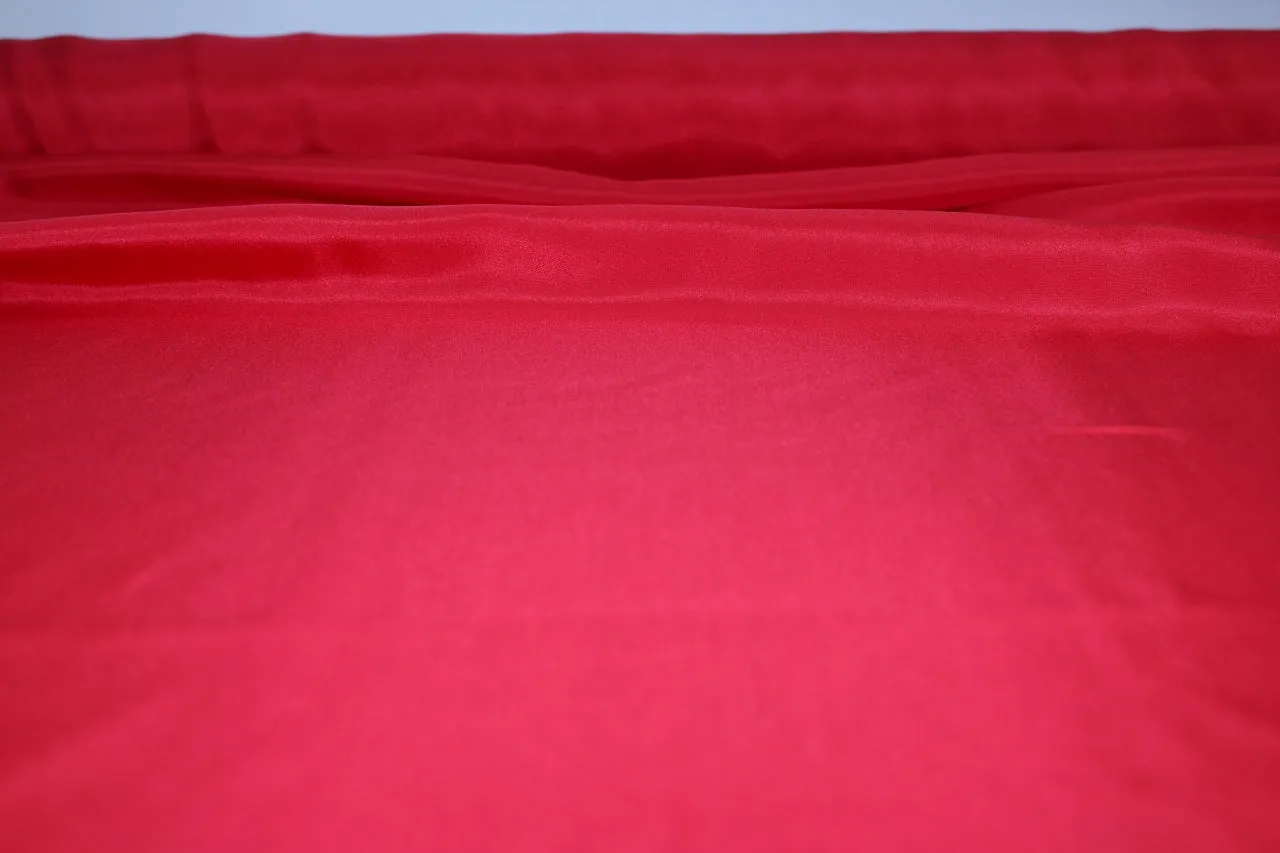 Silk Habotai - Firecracker Red