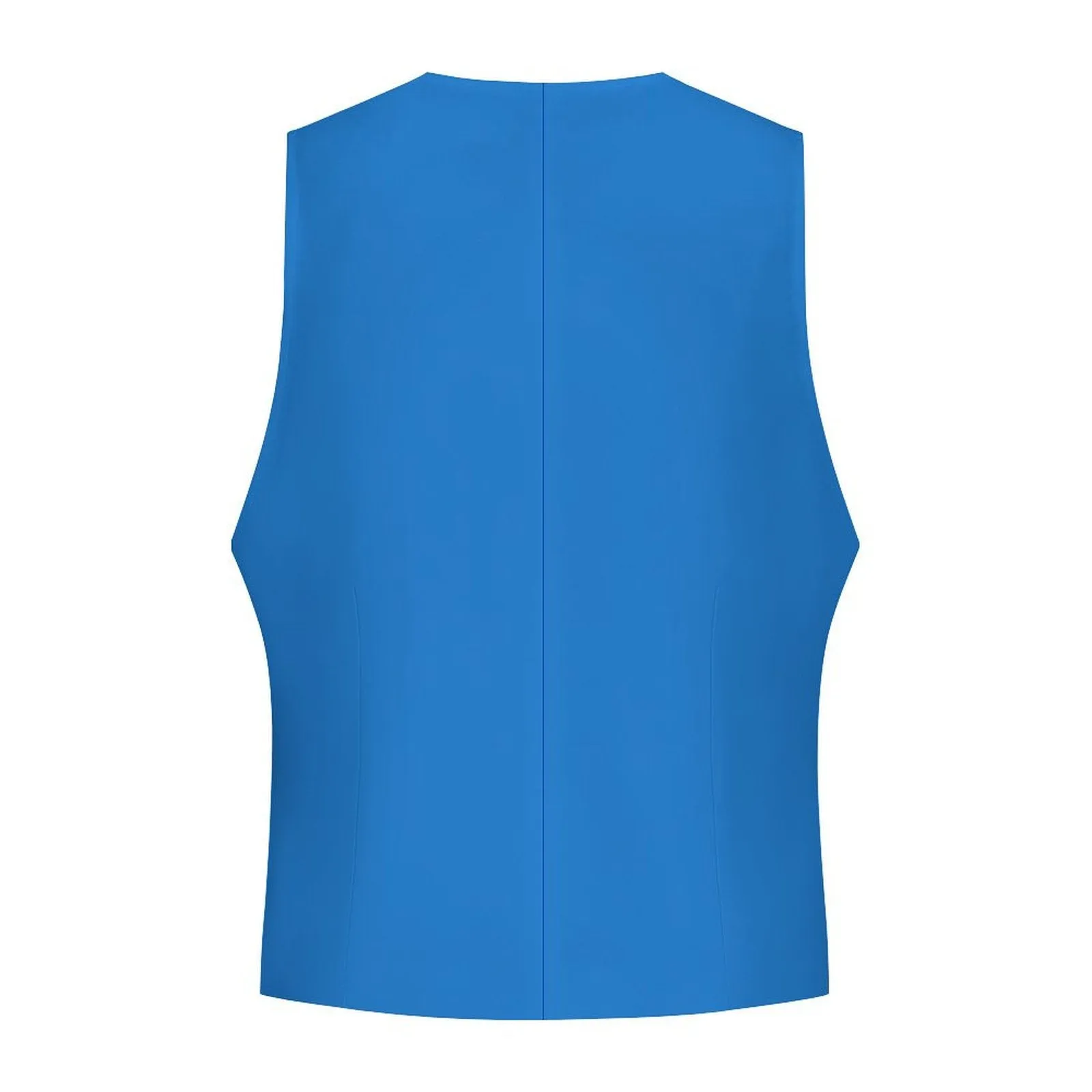 Sixty Eight 93 Logo White Bright Navy Blue Men's Sleeveless Suit Vest