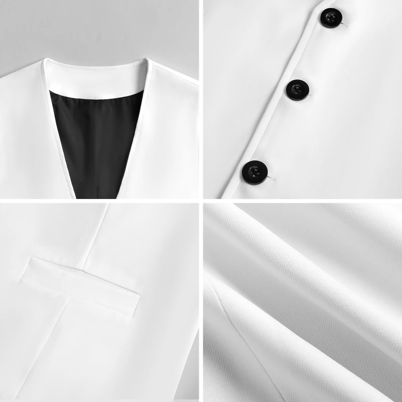 Sixty Eight 93 Logo White Grape Men's Sleeveless Suit Vest