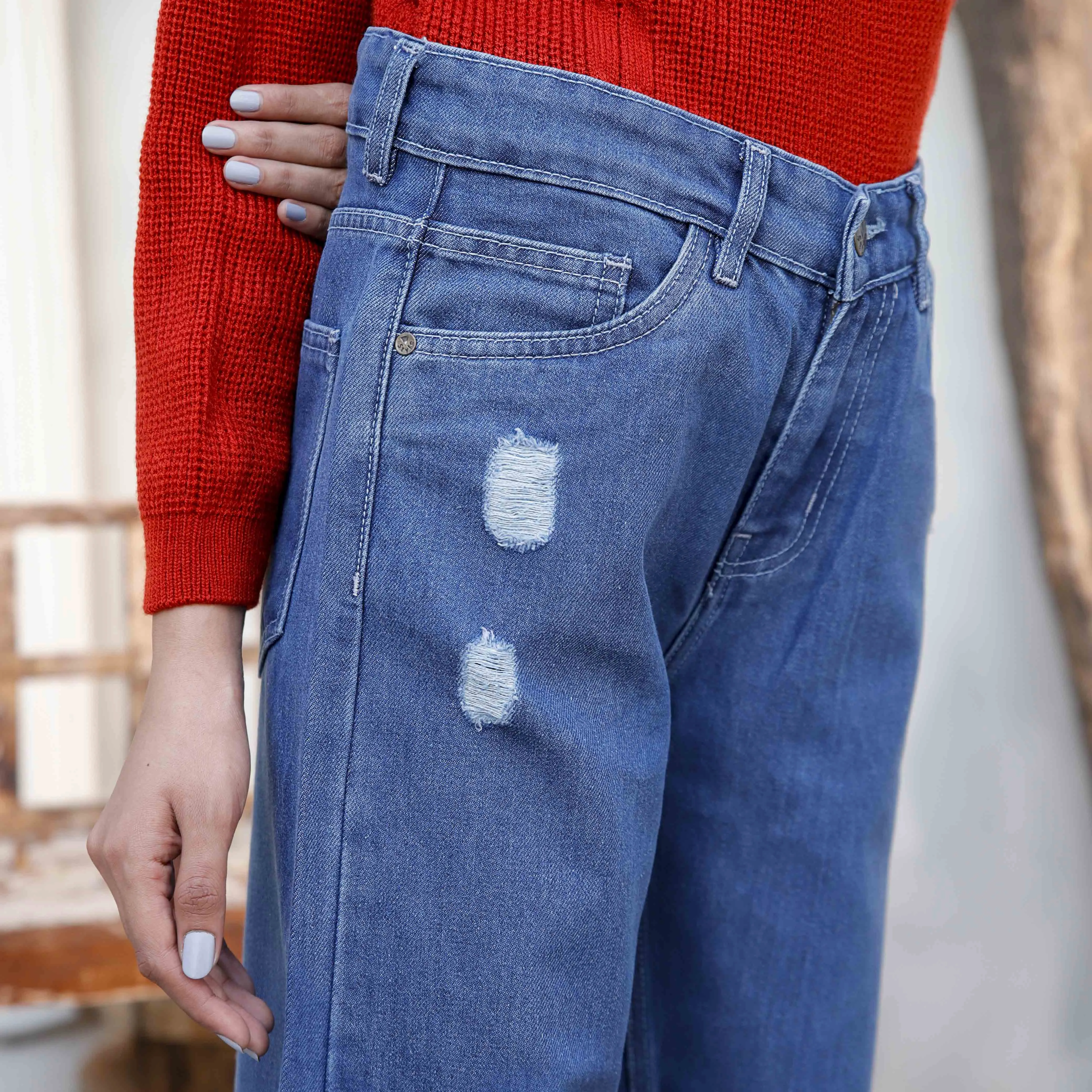 Sky Blue Denim pant PS4595