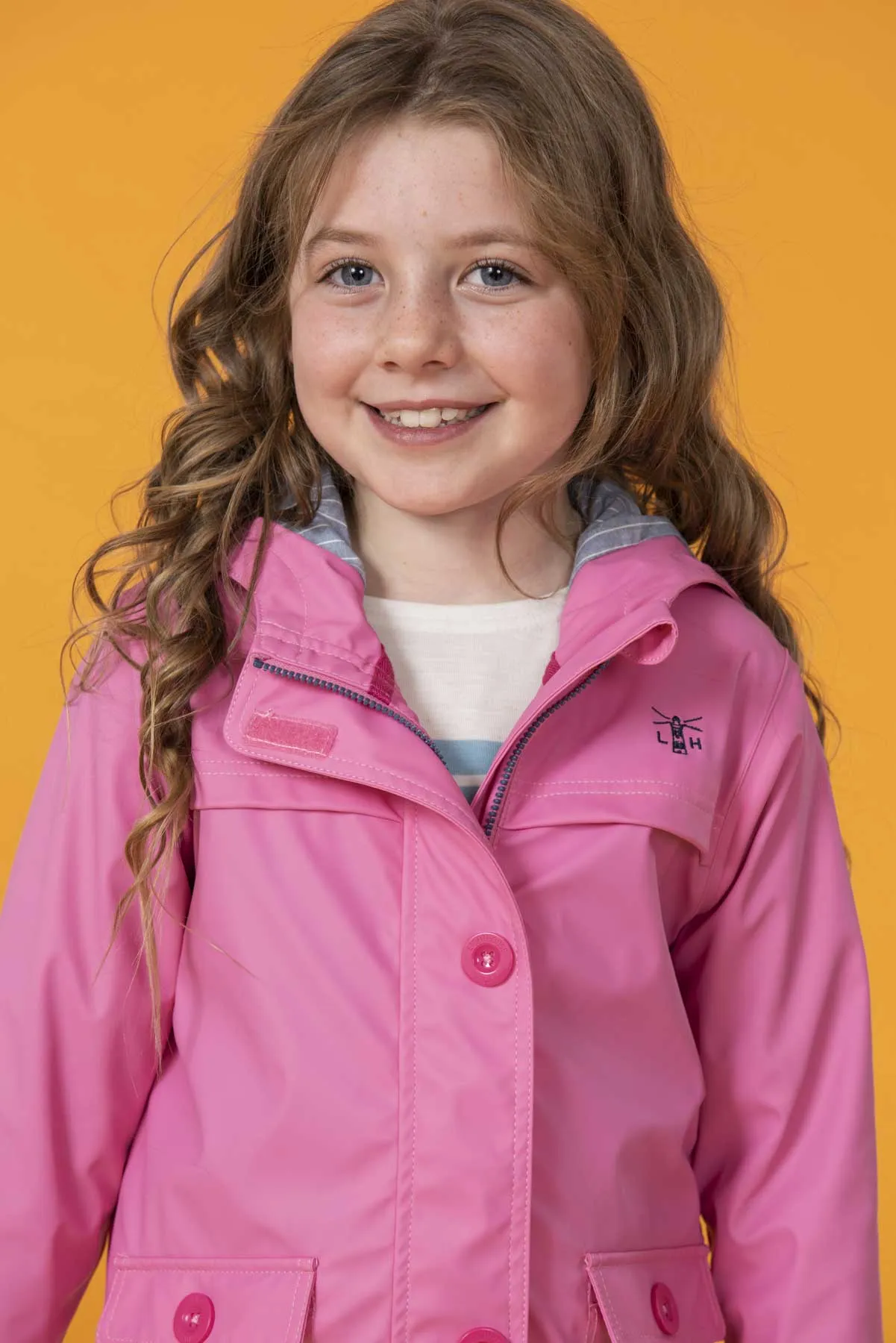 Sophia Girl's Waterproof Jacket - Sweet Pea
