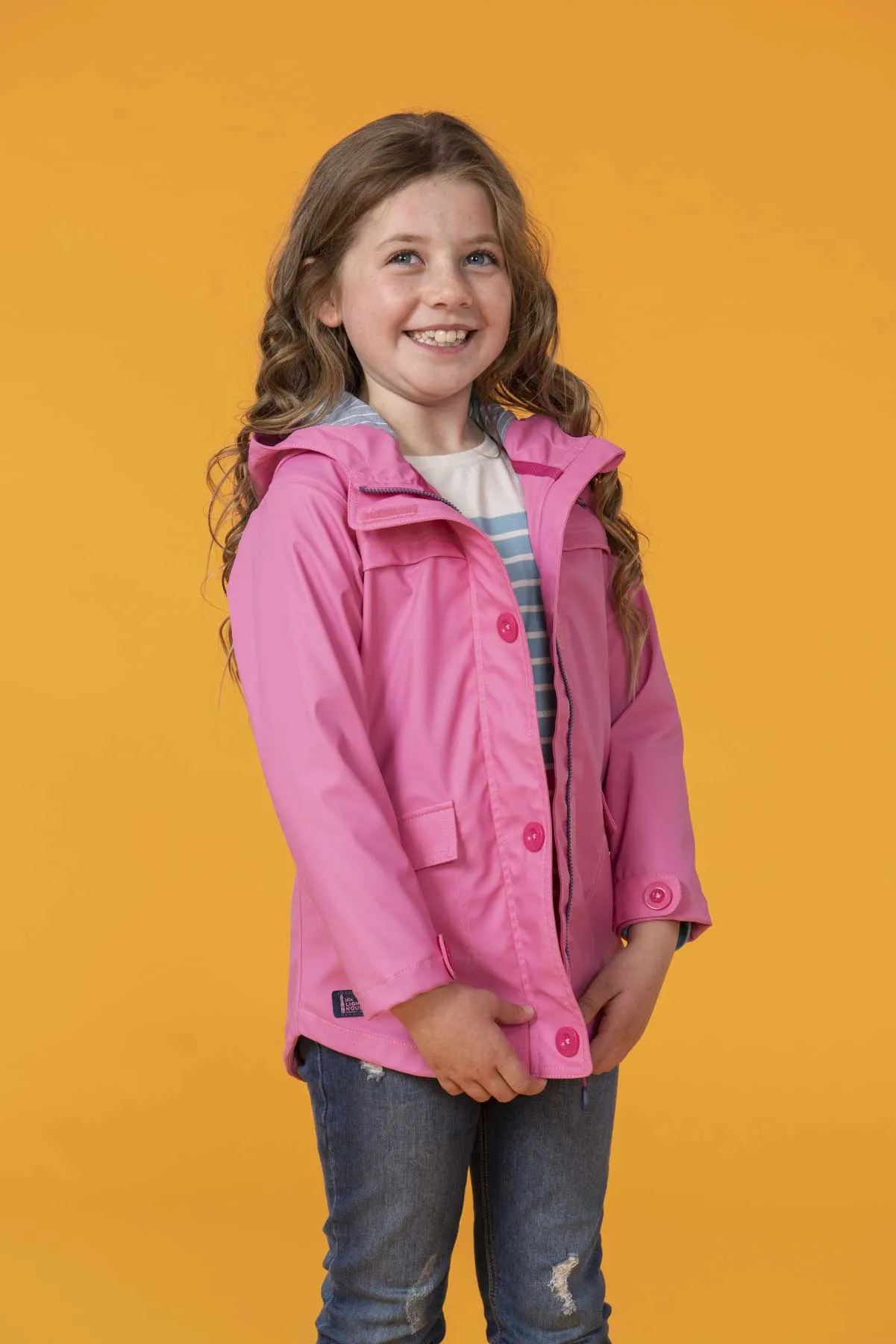 Sophia Girl's Waterproof Jacket - Sweet Pea