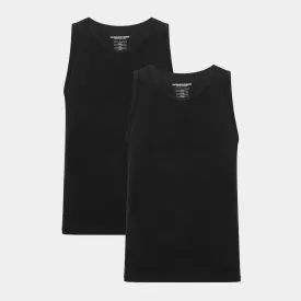 Sorte bambus tank tops - 2 pak