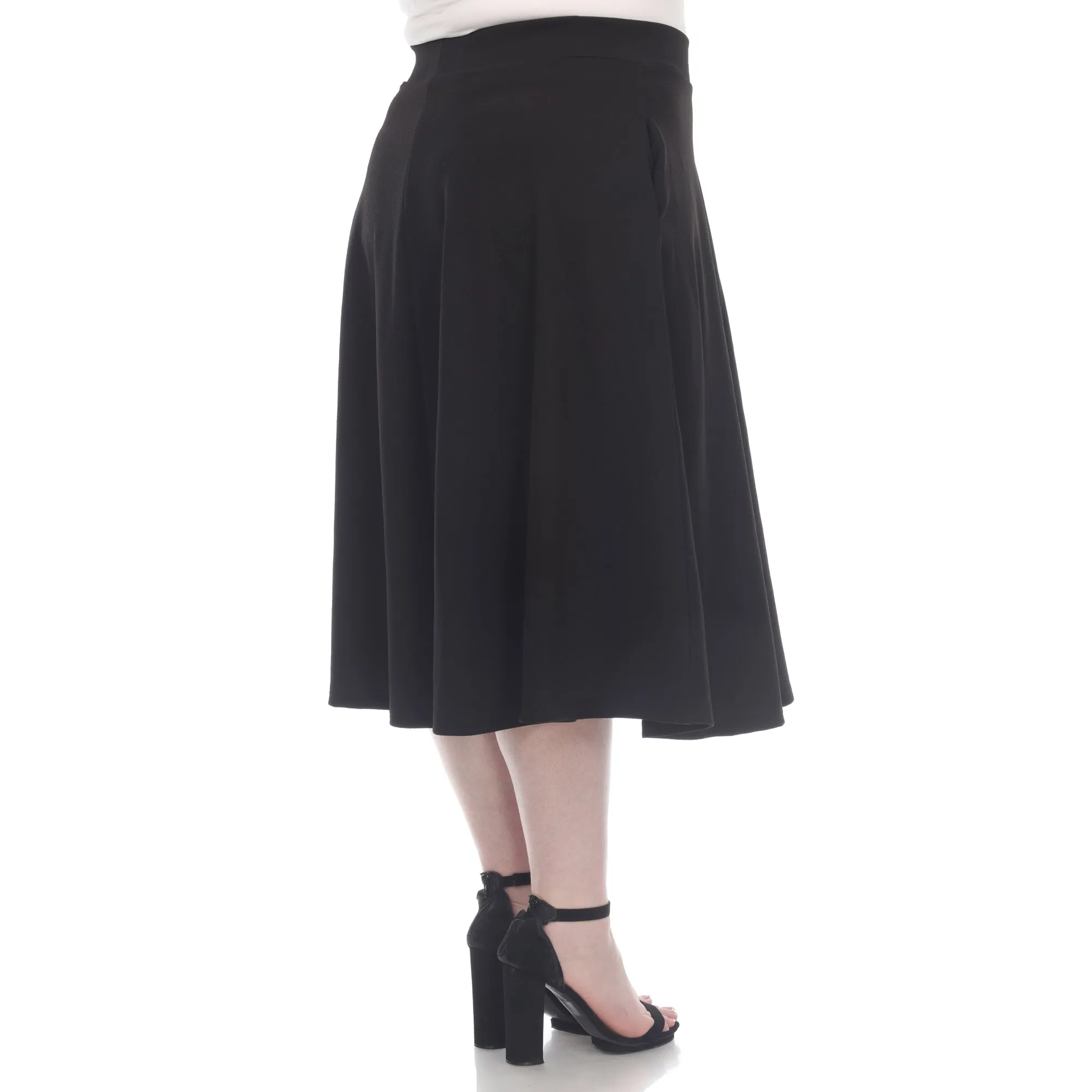 Tasmin Flare Midi Skirts - Plus