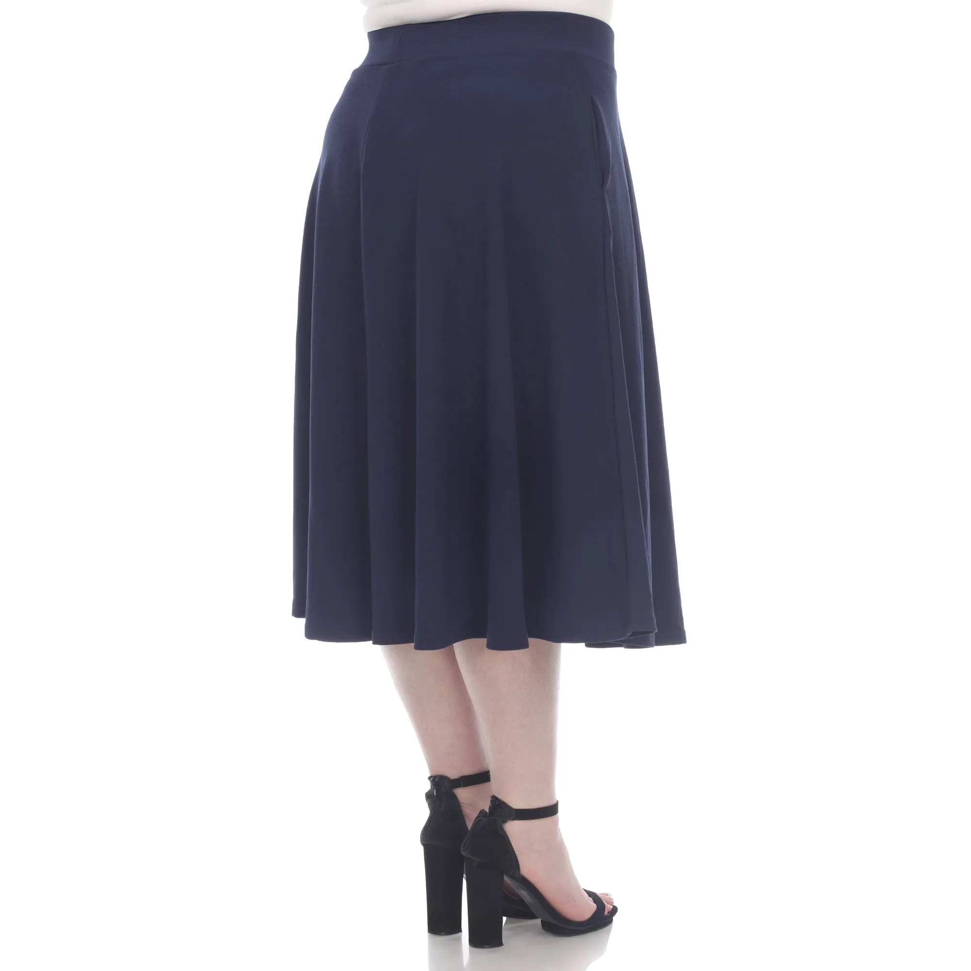 Tasmin Flare Midi Skirts - Plus