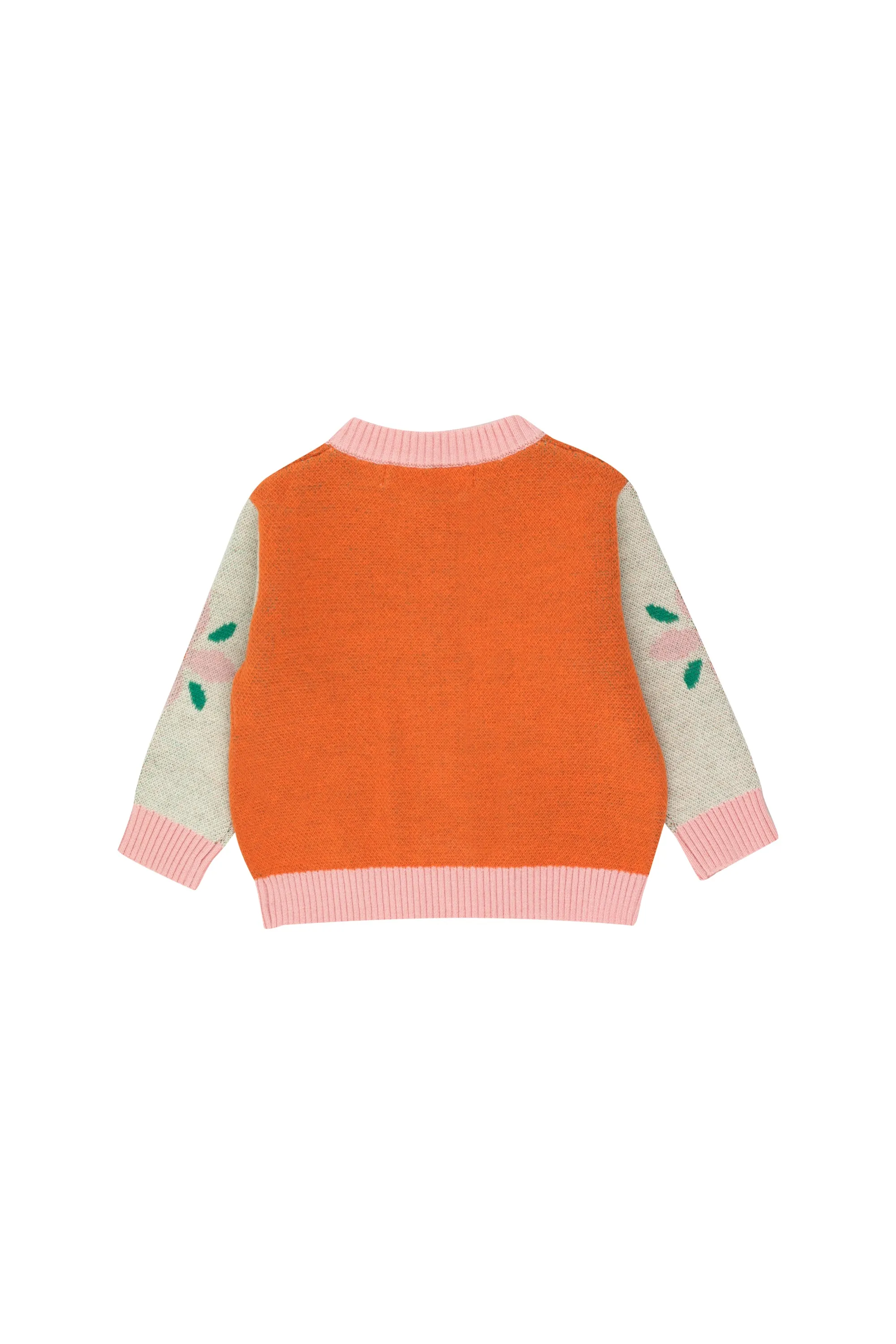 Tiny flowers baby cardigan