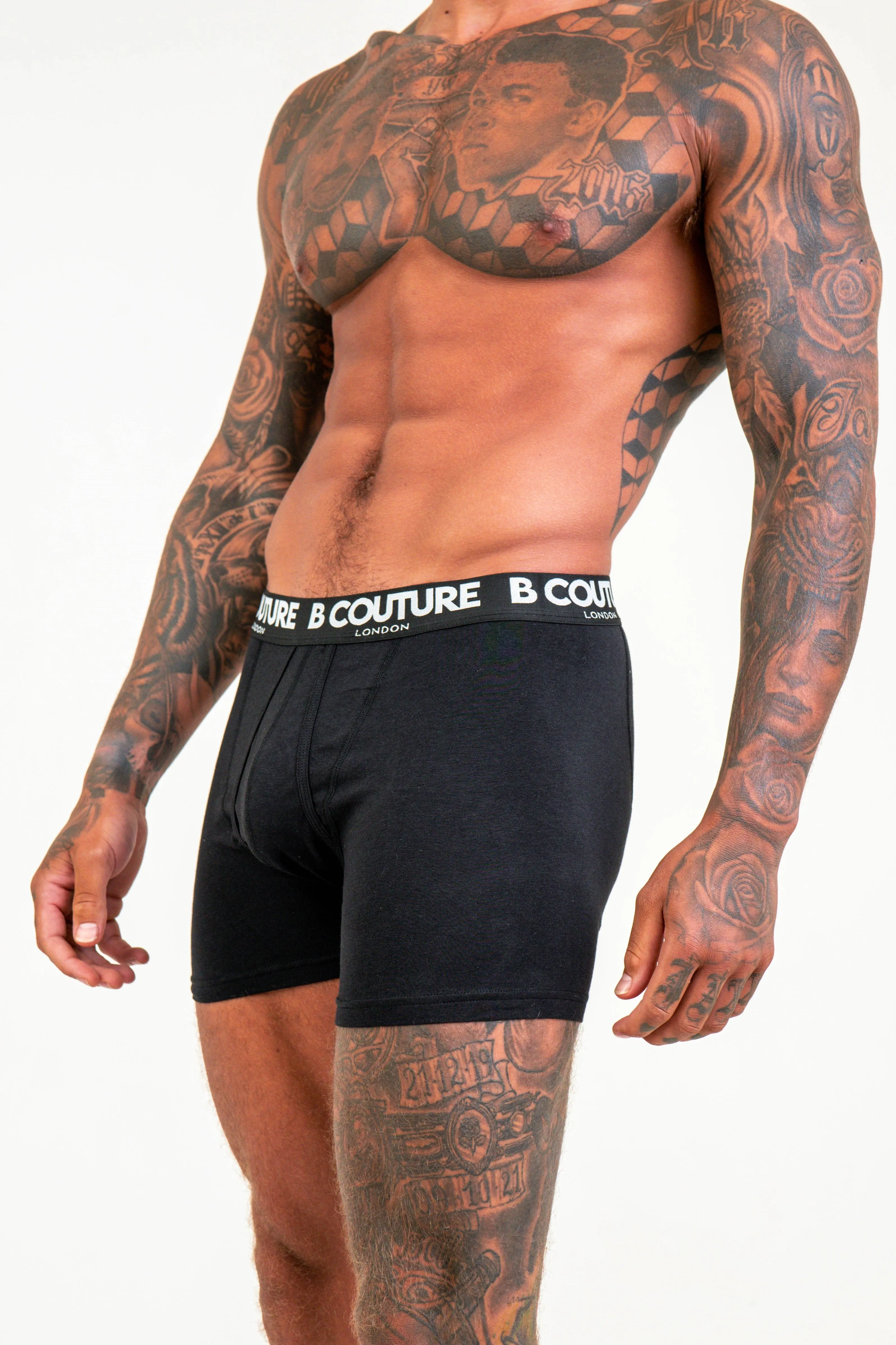 Torrington 3 Pack Boxer Shorts - Black