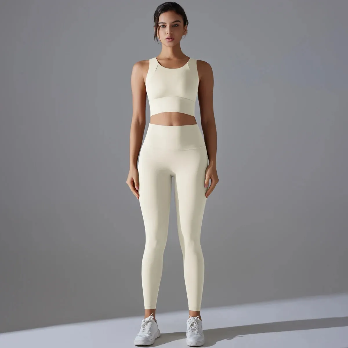 Trend4us Women's Seamless Racerback Activewear Set