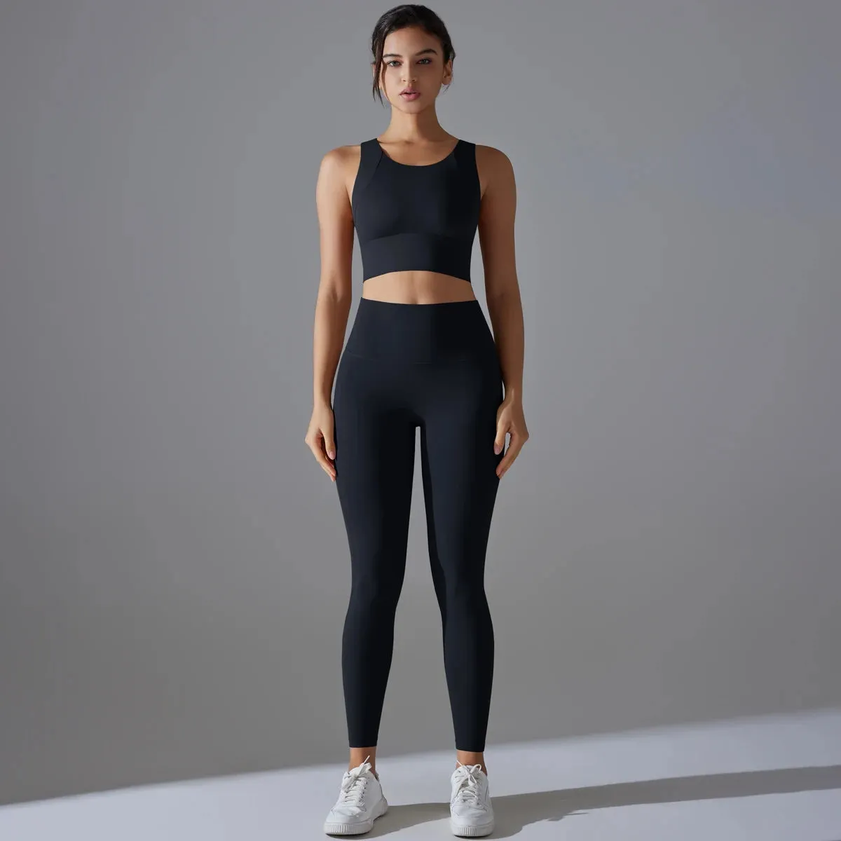 Trend4us Women's Seamless Racerback Activewear Set